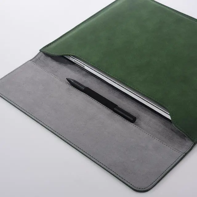 Alt view image 3 of 5 - xisiciao, Surface Pro 11th/10/9/8/7/6/5/4/Pro X Sleeve case, for Microsoft 12-12.3-13 Inch Tablet Waterproof Ultrathin Carrying Cover(Green)