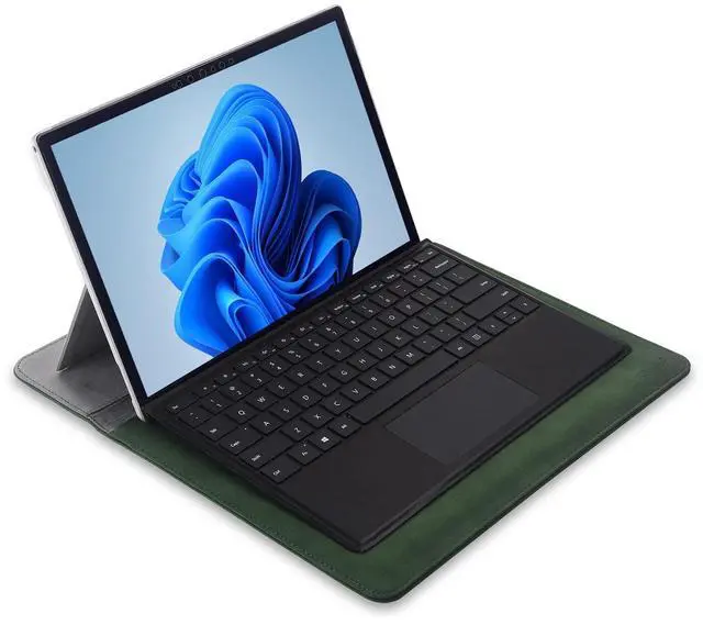 Alt view image 4 of 5 - xisiciao, Surface Pro 11th/10/9/8/7/6/5/4/Pro X Sleeve case, for Microsoft 12-12.3-13 Inch Tablet Waterproof Ultrathin Carrying Cover(Green)