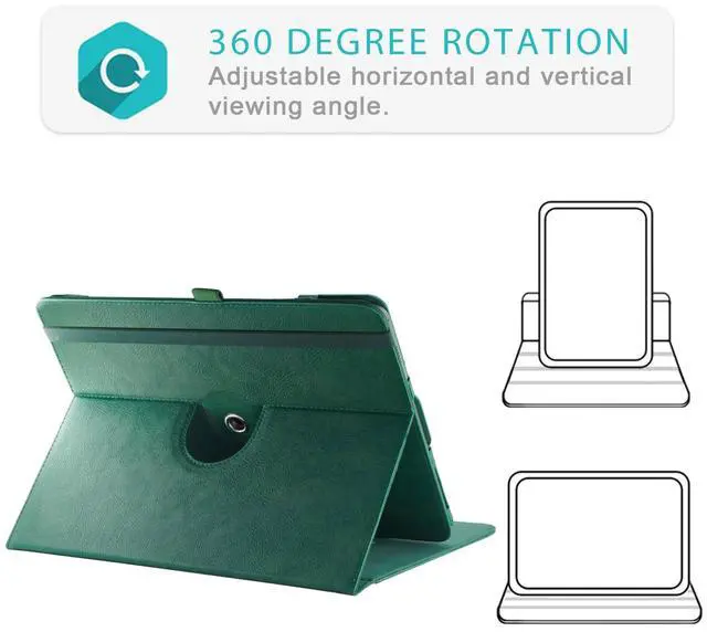 Alt view image 5 of 5 - Xuanbeier Case Compatible with BOOX Tablet Go 10.3 ePaper E Ink Tablet,Multi-Angle Viewing Protective Cover with Pocket,Handstrap and Pen Holder,Auto Wake/Sleep,DarkGreen