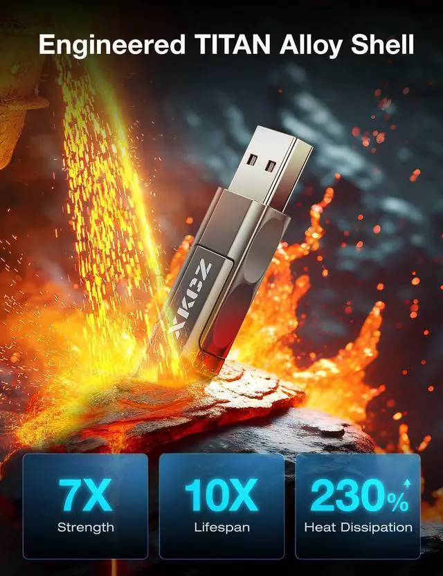 Alt view image 5 of 5 - XKCZ 4 in 1 USB C Cable with Wattage Display, 140W Flat Nylon Braided Multi Charge Cable with Data Sync, USB C Charging Cord Combo Type C/USB A/L Port for iPhone/iPad/Samsung/Laptop, 5FT