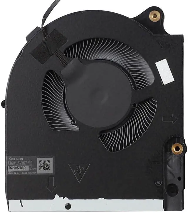 Alt view image 3 of 5 - YAEHUYING Replacement New CPU+GPU Cooling Fan for Dell Alienware m15 R7 M15R7 15.6" Gaming Laptop Series EG75071S1-C200-S9A EG75071S1-C210-S9A FP2T DFSCM227163929 FP2U DFSCK22D058839 DC12V Fan