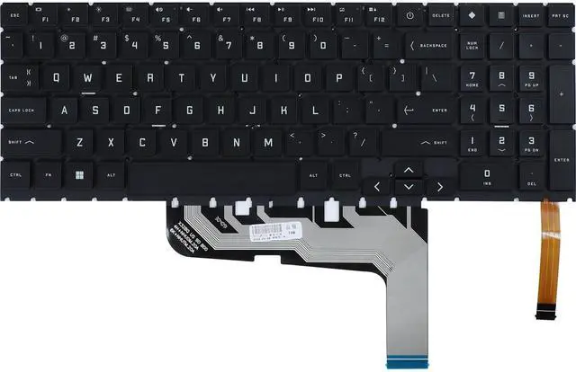 Main image of Replacement Colorful Backlight Keyboard for HP Omen 6/7 15-EK 16-B 16-C Series Laptop, Red Letters US Layout Backlit Keyboard P/N: TPN-Q236 TPN-Q265 TPN-Q280 TPN-C167