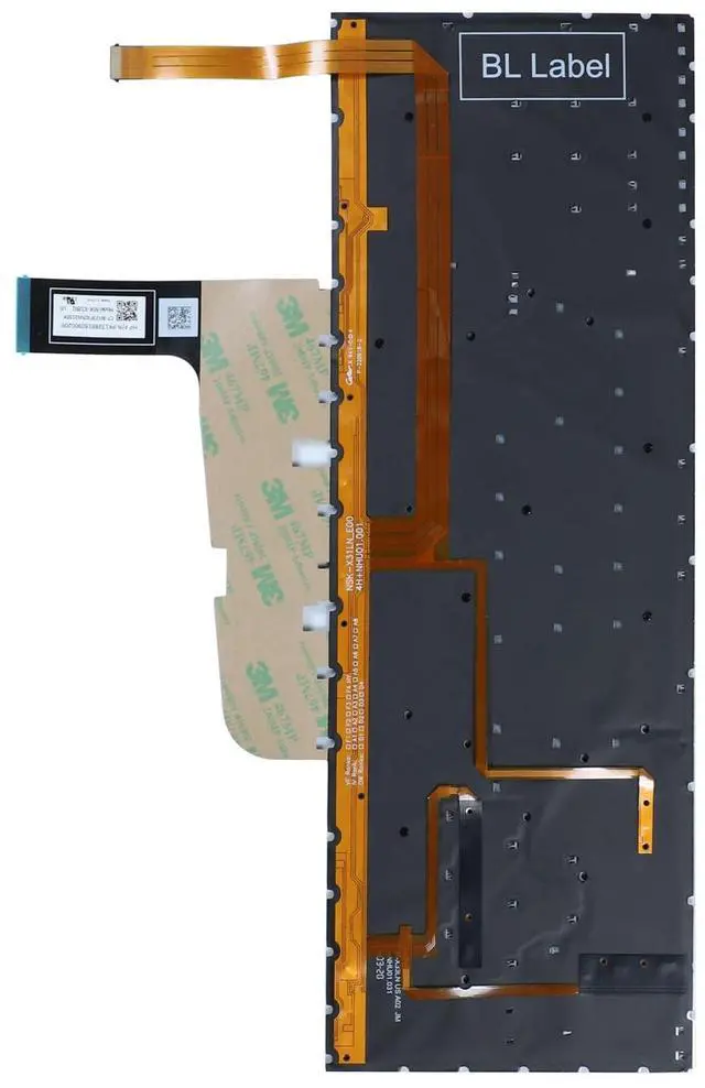 Alt view image 5 of 5 - Replacement Colorful Backlight Keyboard for HP Omen 6/7 15-EK 16-B 16-C Series Laptop, Red Letters US Layout Backlit Keyboard P/N: TPN-Q236 TPN-Q265 TPN-Q280 TPN-C167