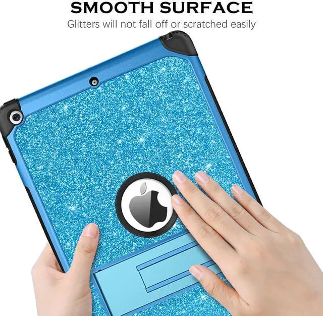 Alt view image 3 of 5 - YINLAI for iPad 10.2 Inch Case, iPad 9th 8th 7th Generation Case with Kickstand Holder Women Kid Men Heavy Duty Shockproof Protective Tablet Cover for iPad 9th 8th 7th Gen 2021/2020/2019, Royal Blue