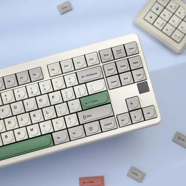 Alt view image 5 of 5 - YMKPVR KBDiy 9009 Doys Keycaps Low Profile Dye-Sublimation PBT Retro Custom Keyboard Keycap,138 Keys Cap Set for Cherry Gateron MX Switches Mechanical Keyboards