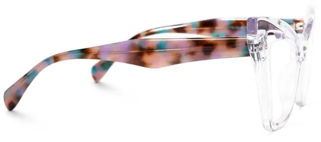 Alt view image 3 of 5 - Zeelool Stylish Butterfly Blue Light Blocking Glasses for Women Asta JGA706778-04 Crystal