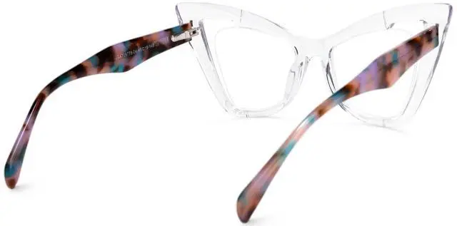 Alt view image 4 of 5 - Zeelool Stylish Butterfly Blue Light Blocking Glasses for Women Asta JGA706778-04 Crystal