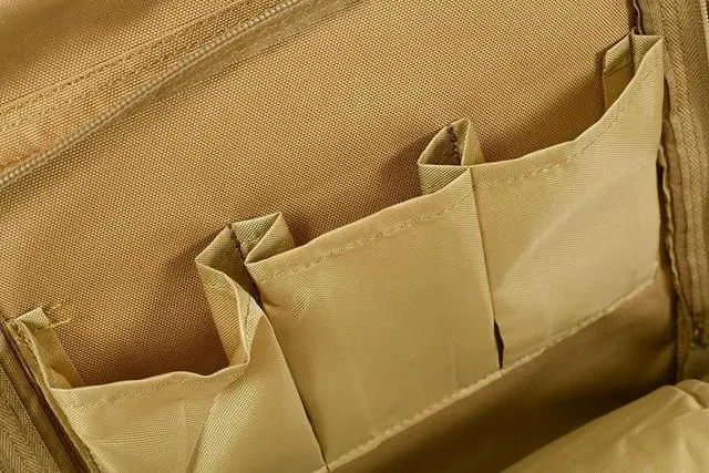 Alt view image 5 of 5 - Seibertron Waterproof Molle Tactical 15.6"(inch) Laptop Sling Bag Backpack Khaki
