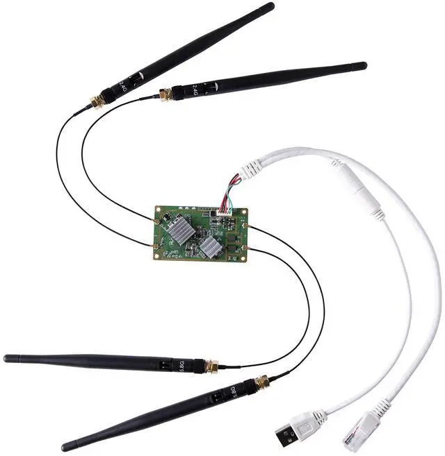 Main image of Vonets VM5G Mini Module WiFi Bridge/WLAN Repeater/Mini Router Signal Booster Extender Indutrial 2.4GHz/5GHz with 4 External Antennas,Suitable for Industrial Integration and Secondary Development