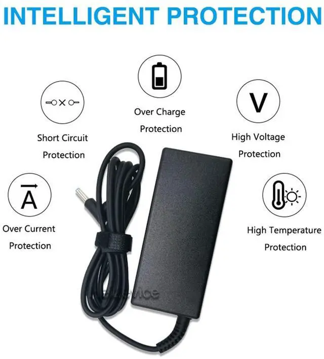 Alt view image 4 of 5 - Heizevice Laptop Charger for HP EliteBook 840 G3 G4 G5 G6 G7 850 G3 820 725 745 755 X360 Probook 640 G5 650 G2 430 440 450 G2 G3 G5 Ac Adapter Notebook Power Supply Cord 65W 4.5x3.0mm