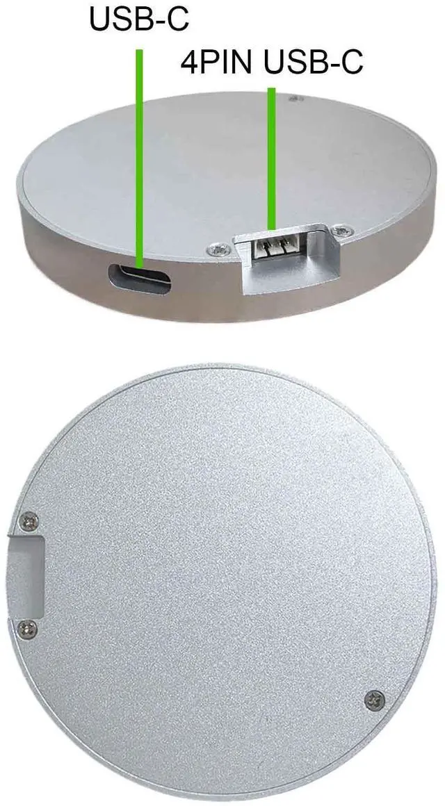 Alt view image 3 of 5 - VSDISPLAY 2.1 Inch Round LCD Screen 480x480 CPU Temperature Date Monitoring Display for Computer PC Case Liquid Cooler,Silver