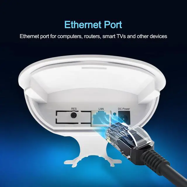 Alt view image 4 of 5 - 2025 Outdoor WiFi ExtenderWiFi Booster | AI Watchdog | Repeater&AP ModeIP65 Weatherproof | Up to 1200Mbps Dual Band WiFi Repeater | Covers Up to Least 3440 Sq. ft and 30 Devices