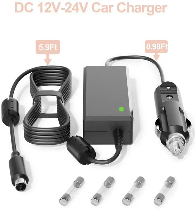 Alt view image 4 of 5 - VHBW CPAP Power Cord Compatible with Resmed Airsense 10 Power Supply, Compatible with ResMed Airsense 10 S10 AirCurve 10 Series CPAP and BiPAP Machine, Car Charger 24V 3.75A 90W Airsense Adapter