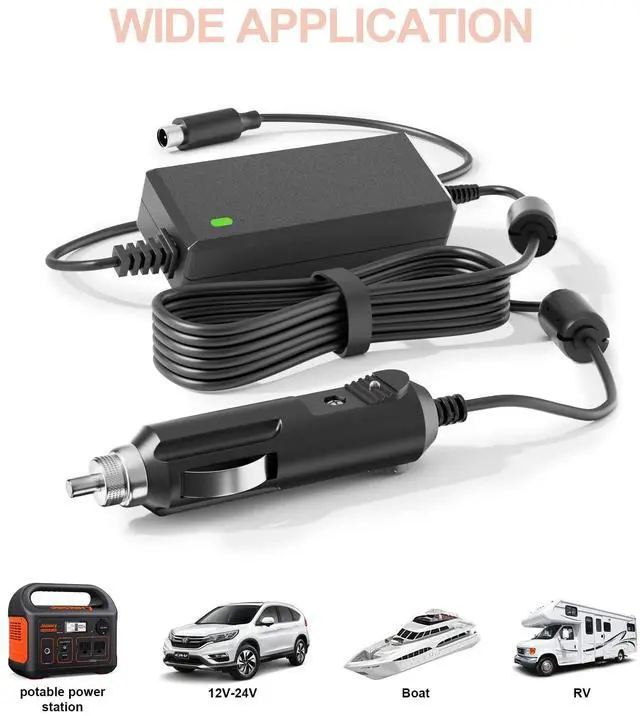 Alt view image 5 of 5 - VHBW CPAP Power Cord Compatible with Resmed Airsense 10 Power Supply, Compatible with ResMed Airsense 10 S10 AirCurve 10 Series CPAP and BiPAP Machine, Car Charger 24V 3.75A 90W Airsense Adapter