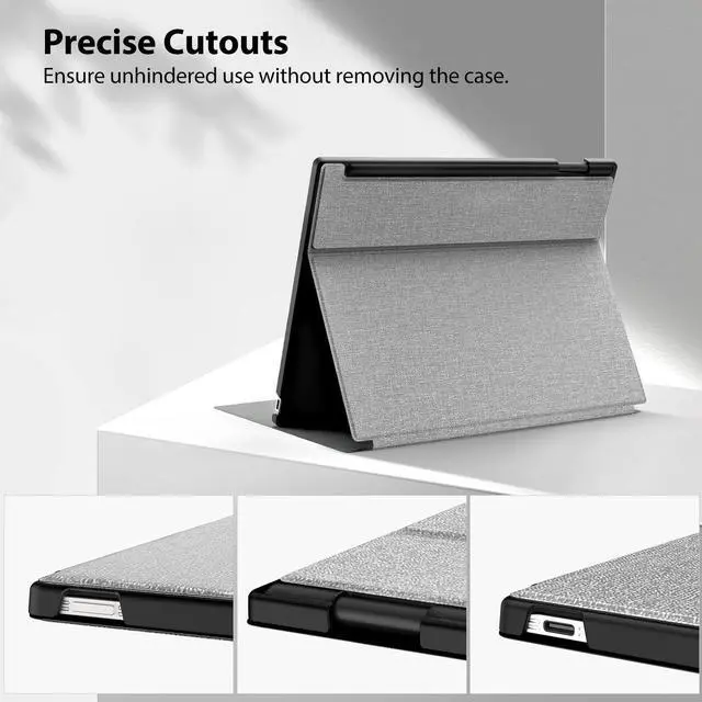 Alt view image 5 of 5 - TiMOVO Case for Remarkable Paper Pro 11.8 Inch 2024, Multiple Viewing Angles Folding Book Folio Case with Pen Holder for Remarkable Paper Pro Color Tablet, Support Auto Wake/Sleep, Denim Gray