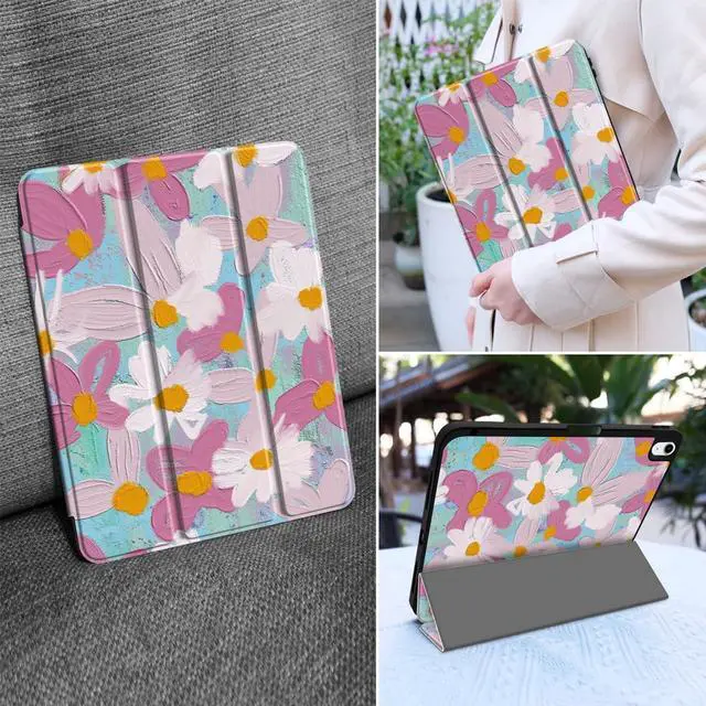 Alt view image 5 of 5 - MEEgoodo Case for M3/M2 iPad Air 11 inch 2025/2024,Case for iPad Air 5th Generation/iPad Air 4th Generation 10.9 inch 2022 2020, Tablet Cover with Soft TPU Back Shell, Art Botanical Floral