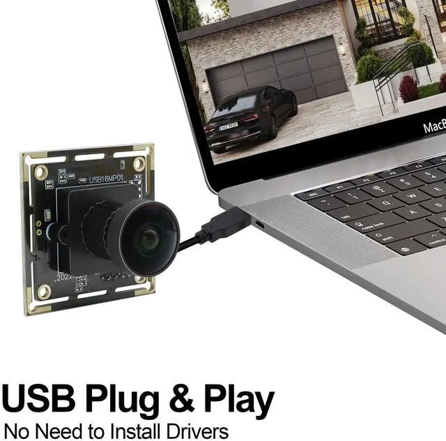 Alt view image 5 of 5 - MMlove 16MP USB Camera Module Lightburn Camera 170° Wide Angle M12 Fisheye Lens with IMX298 Image Sensor Plug&Play Embedded Computer Webcam for HD Video Conference/Laptop/PC/Raspberry Pi