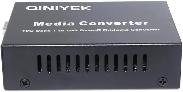 Alt view image 3 of 5 - QINIYEK 10G Multi-Gigabit SFP Media Converter, 2 Port 10G Ethernet Media Converter,1x 100M/1G/2.5G/5G/10GBase-T RJ45 to 1x 10GBase-X SFP+ Slot NDAA & TAA Compliant, Power Adapter and Manual Included