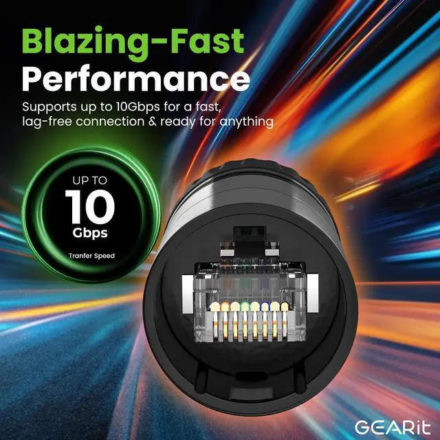 Alt view image 5 of 5 - GEARit Shielded CAT6 Ethercon Cable (20 Feet) Professional Audio & Lighting RJ45 EtherCON-Compatible Cable for Studio, Stage, Concerts - 20ft Blue