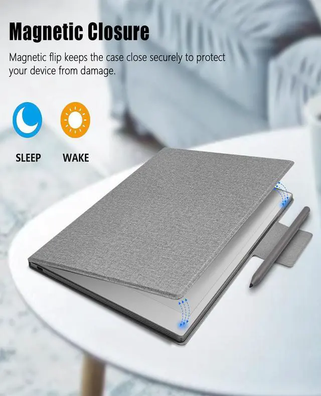 Alt view image 5 of 5 - Case for Remarkable Paper Pro Move,NOUKAJU Magnetic Protection Cover,Drop-Resistant,Anti-Scratch,Protection Case for Remarkable Pro Move Paper Tablet 7.3inch(Black)