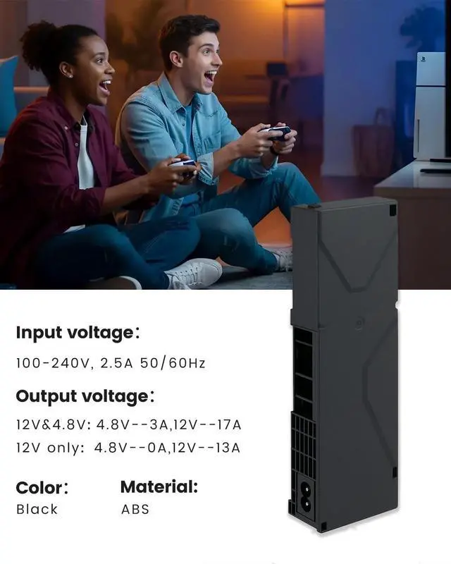 Alt view image 5 of 5 - LHM for PS4 Power Supply Replacement ADP-240AR with Power Cord, for CUH-10xx Series Host Source Replacement(5 pin) with Repair Tools and Manual