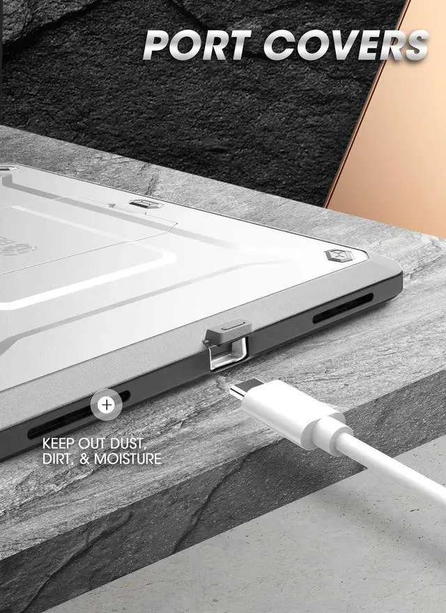 Main image of SUPCASE Unicorn Beetle Pro Series Case Designed for iPad Air 4 (2020) 10.9 Inch, with Pencil Holder & Built-in Screen Protector Full-Body Rugged Heavy Duty Case(White)