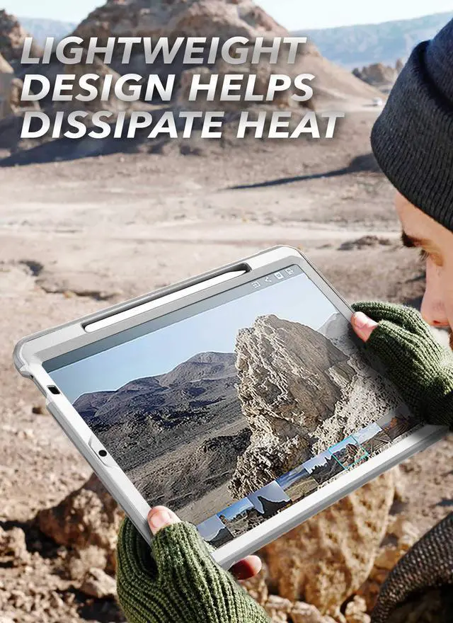 Alt view image 2 of 4 - SUPCASE Unicorn Beetle Pro Series Case Designed for iPad Air 4 (2020) 10.9 Inch, with Pencil Holder & Built-in Screen Protector Full-Body Rugged Heavy Duty Case(White)