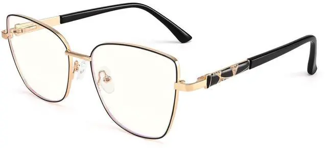Main image of Dollger Blue Light Glasses For Woman Fashion Computer Gaming Eyeglasses Cat Eye Matal Bluelight Blocking Glasses