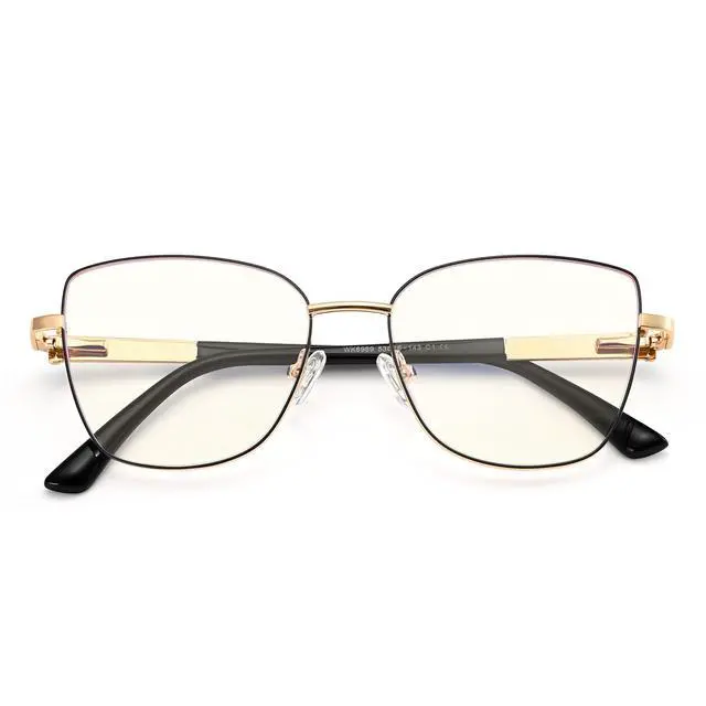 Alt view image 2 of 5 - Dollger Blue Light Glasses For Woman Fashion Computer Gaming Eyeglasses Cat Eye Matal Bluelight Blocking Glasses