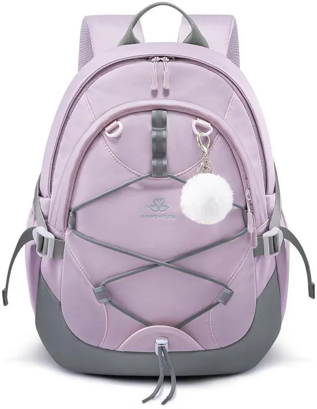 Main image of LOVEVOOK School Backpack for Teen Girls, Waterproof Student Backpack Purse, Cute Kid Bookbag with Chest Strap, Back to School Backpacks Fit 15.6 Inch Laptop, College Travel Back Pack Casual Daypack