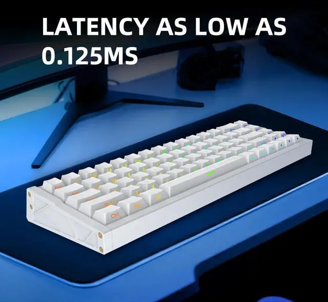 Alt view image 5 of 5 - IROK MG68ACE 68 Keys Wired Magnetic Switch Keyboard, Aluminum Alloy Body, 8K Low Latency, Hot Swappable ARGB, Web Driver,Rapid Trigger Customizable Gaming Keyboard(White)