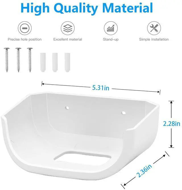 Alt view image 3 of 5 - Huafly 3Pcs Screwless Wall Mount Bracket for eero 7 WiFi, VHB Stick On Holder, Strong Adhesive Holder, No Tools No Drilling No Hole-White (eero 7 Mount,3Pcs)