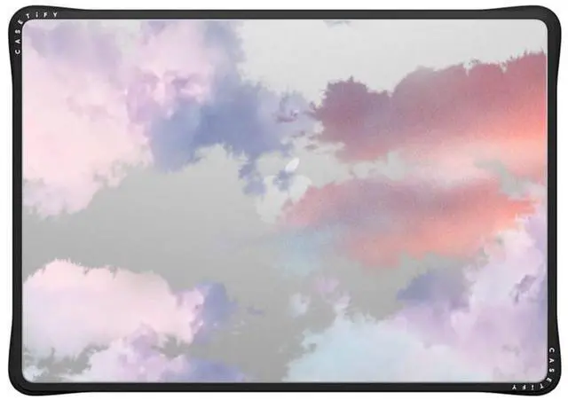 Main image of CASETiFY Impact MacBook Air 15" (M2-M4) Case [Cushioned Impact Corners/Scratch-Resistant/Anti-Slip Grip] - Clouds - Clear Black