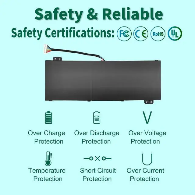 Alt view image 3 of 5 - DMKAOLLK AP18E7M AP18E8M Battery for Acer Predator Helios 300 PH315-52 PH315-53 PH317-53 Predator Triton 300 PT315-51 Nitro 5 AN517-52 AN517-51 AN515-54 AN515-43 Nitro 7 AN715-51 Aspire 7 A715-74G