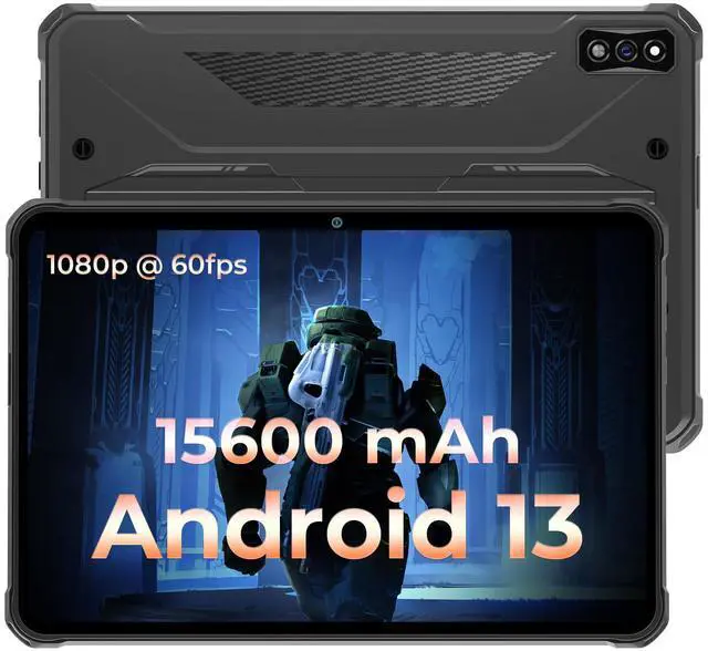 Main image of HOTWAV R7 Rugged Tablet Android 13, 15600mAh 10.1 Inch HD+ Waterproof, 12GB+256GB/(2TB TF) Outdoor Work Tablets, 16MP+16MP Camera Octa Core/Daul SIM 4G/IP68&IP69K/Face ID/GPS/OTG/Widevine L1