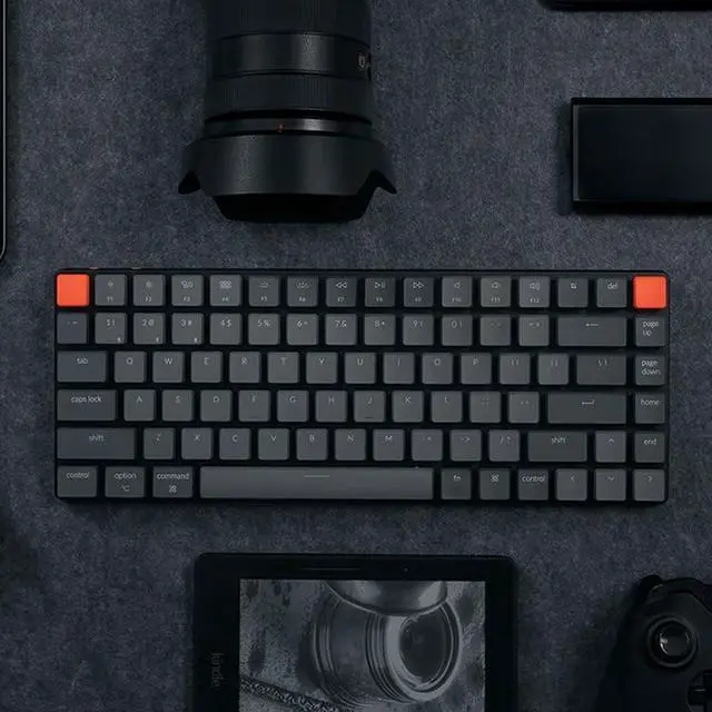 Alt view image 3 of 5 - Keychron K3 Version 2, 75% Layout 84 Keys Ultra-Slim Wireless Bluetooth/USB Wired Mechanical Keyboard with White Backlit, Hot-Swappable Low-Profile Keychron Optical Brown Switch for Mac Windows