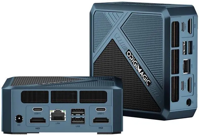 Main image of origimagic N1 Lite Mini PC Ryzen 7 5700U, 32GB RAM 1TB NVMe SSD Mini Computers, Wi-Fi 6E(AX210)/BT 5.2/2.5G LAN/Full Function USB-C, Compact Office, Home, Business Mini Desktop PC