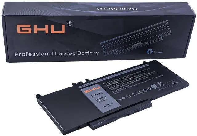 Main image of GHU 6MT4T 62Wh 7.6V Battery for Dell Latitude 14 5470 E5470 15 5570 E5570 Precision 15 3510 M3510 Part Number 7V69Y TXF9M 79VRK