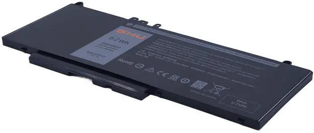 Alt view image 3 of 5 - GHU 6MT4T 62Wh 7.6V Battery for Dell Latitude 14 5470 E5470 15 5570 E5570 Precision 15 3510 M3510 Part Number 7V69Y TXF9M 79VRK