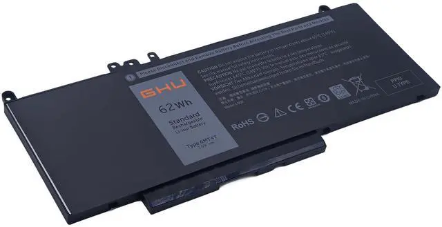 Alt view image 2 of 5 - GHU 6MT4T 62Wh 7.6V Battery for Dell Latitude 14 5470 E5470 15 5570 E5570 Precision 15 3510 M3510 Part Number 7V69Y TXF9M 79VRK