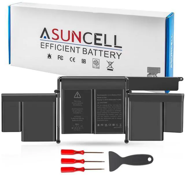 Main image of ASUNCELL A1502 A1582 Laptop Battery for MacBook Pro 13 inch Retina [ Early 2015, Mid 2014, Late 2013] A1493 11.42V 74.9Wh