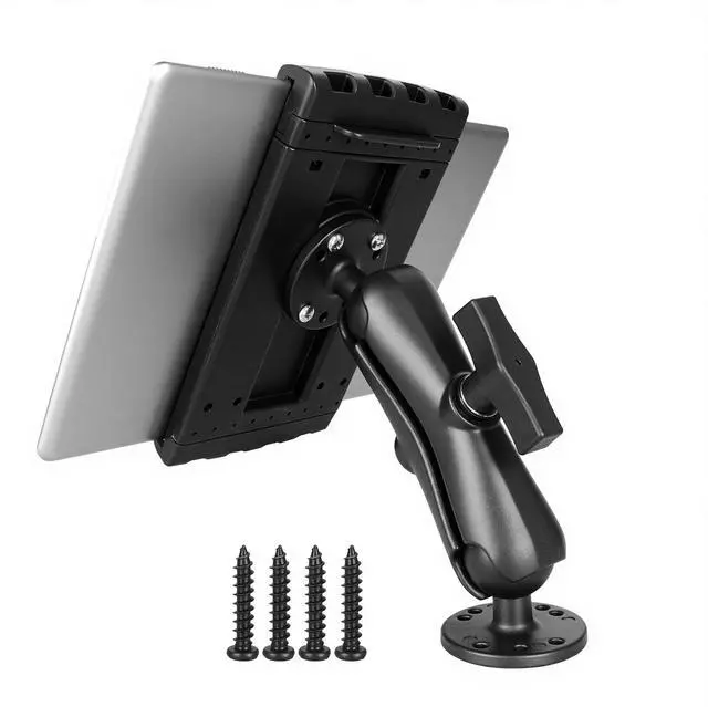 Main image of Velpaw Heavy Duty Tablet Mount,1.5" Ball Aluminum Drill Base Tablet Holder, Compatible with 7.5''-13'' Tablets/iPad, Industrial iPad Holder for Wall, Truck, Warehouse,Dashboard,Boat