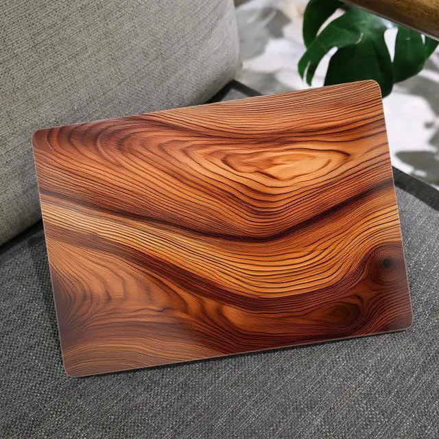 Alt view image 5 of 5 - MEEgoodo for MacBook Pro 13 inch Case 2022 2021 2020 A2338 M2/M1 A2251 A2289 with Touch ID,Clear Laptop Hard Shell Cases with Keyboard Webcam Cover & Trackpad Film & Type C Adapter, Tree Rings