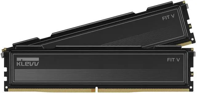 Main image of KLEVV FIT V DDR5 32GB (2x16GB) 5600MHz CL30 SK Hynix A-Die 1.25V Gaming Desktop Ram Memory XMP 3.0 / AMD Expo Ready - Black (KD5AGU880-56K300L)
