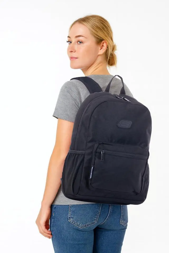 Alt view image 3 of 5 - Skechers 365 JR Adventure Travel Backpack for Women & Men, College Backpack, Laptop Bag, Multipurpose Back Pack & Book Bag (Black)