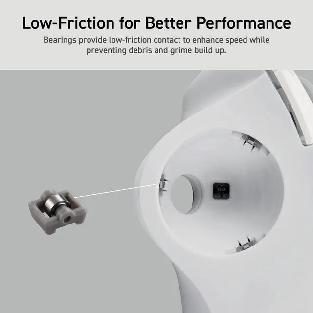 Alt view image 3 of 5 - ELECOM Ergonomic Comfort Design Trackball IST Wireless 2.4GHz Connect, Super-Smooth Tracking with Roller Ball Bearing, 36mm Ball, Thumb Control, Compatible for Windows, PC, and Mac White (M-IT11DRWH)