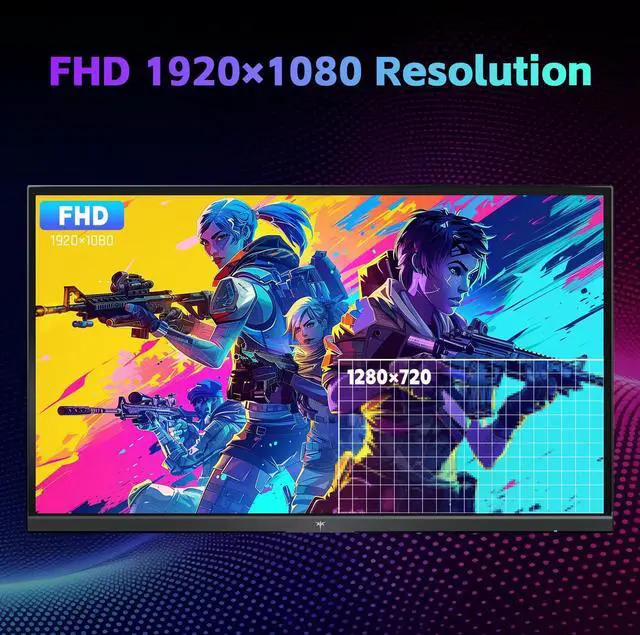 Alt view image 5 of 5 - KTC 24 Inch Computer Monitor, FHD 144Hz Office Gaming Monitor, IPS, Adaptive-Sync, HDMI & DP Port, 1500:1 Contrast Ratio, Bluelight Filter, Tilt Adjustable, H24B9S