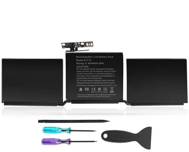 Main image of A1708 A1713 Laptop Battery Replacement for MacBook Pro 13 Inch A1708 (Late 2016, Mid 2017, Mid 2019, 2020), EMC 2978 3164, A2171 Battery for MacBook Pro 13 Inch A2159 (2019) A2289 (2020) A2338 (2020)