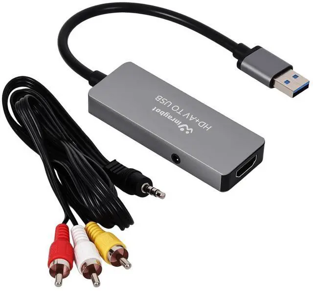 Main image of WinRaybot Composite USB Video Capture Card for VHS/hdmi/RCA/av,VHS to Digital Converter USB, VCR to Digital Converter,USB Video Capture Card for VHS,hdmi Video Capture Device for Video Streaming