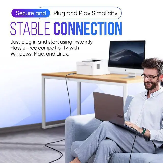 Alt view image 4 of 5 - ETS 32ft Active USB 3.0 Extension Cable, 2 Signal Boosters, 5Gbps Data Transfer Power Adapter USB 3 Extension Cable for Laptops, Gaming Consoles & More High-Speed Performance